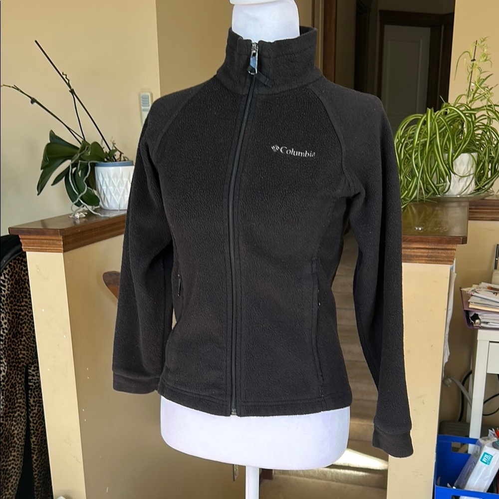 Youth Black Columbia fleece Jacket